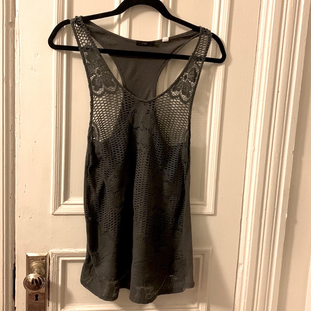 Grey Top by Lux